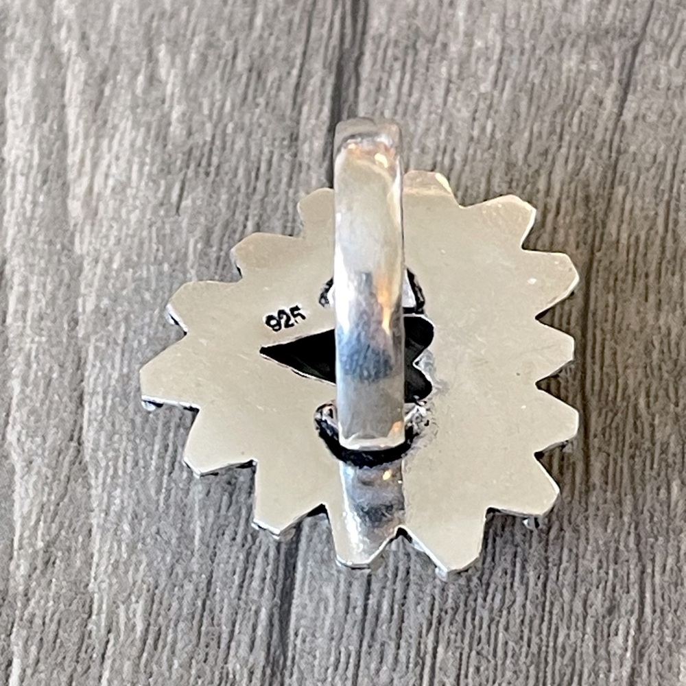 Botswana Agate Gemstone Heart Ring - image 4